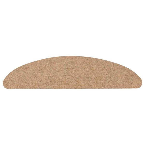 Beige itsekiinnittyvät porrasmatot Wilson 65x22,5x3,5cm (20 kpl)