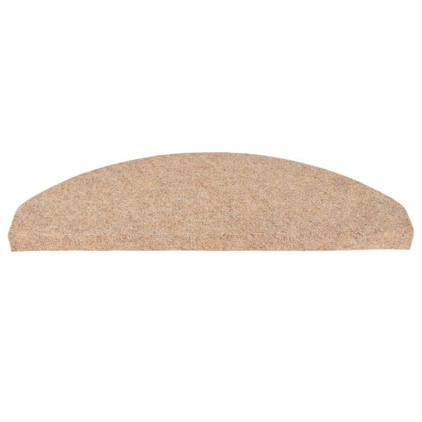 Beige itsekiinnittyvät porrasmatot Wilson 65x22,5x3,5cm (30 kpl)
