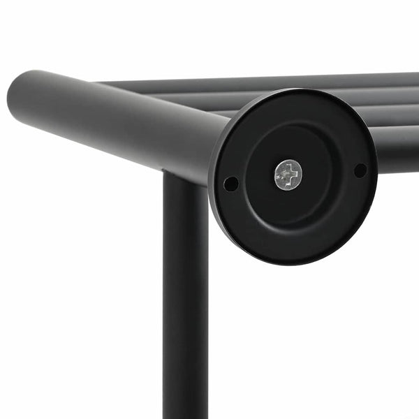 Musta pyyheteline Simzian 61x23x17cm (ruostumaton teräs)