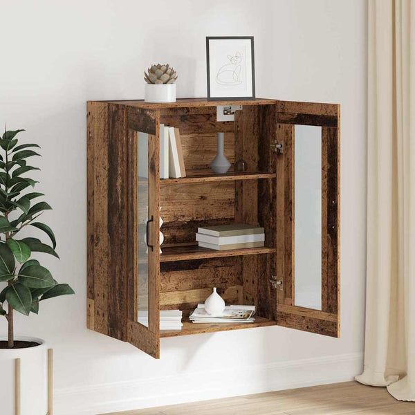 Ruskea rikkaita seinäkaappi Parulea 69.5x34x90cm (puinen)
