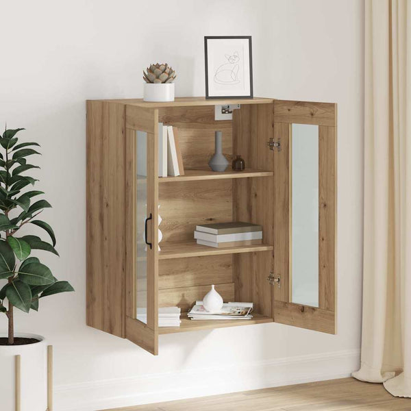 Ruskea rikkaita seinäkaappi Mikaila 69.5x34x90cm (puinen)