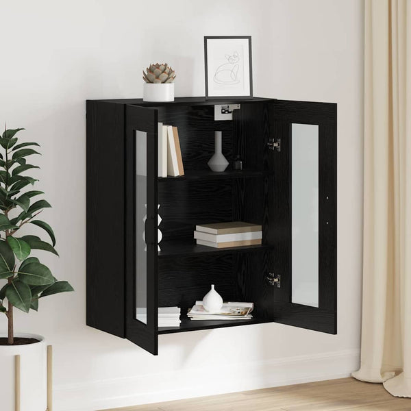 Musta rikkaita seinäkaappi Tawanna 69.5x34x90cm (puinen)