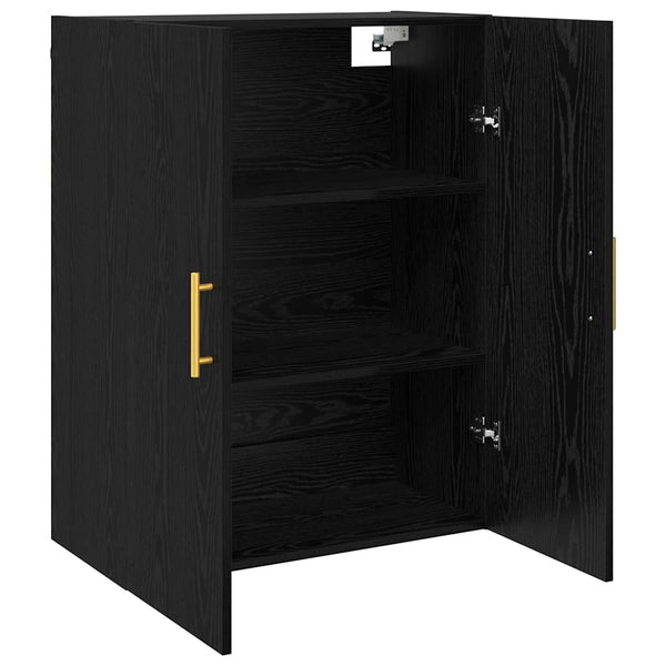 Musta seinäkaappi Tatum 69.5x34x90cm (puinen)