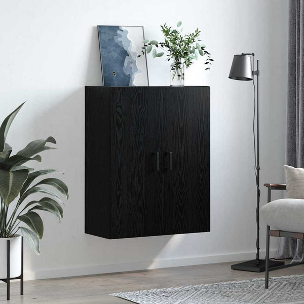 Musta seinäkaappi Chiriachia 69.5x34x90cm (puinen)