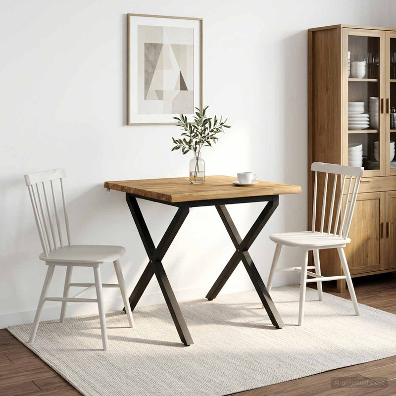 Elävä Reunakynttiläruokapöytä 70 x 70 x 75 cm Tiheä akasiapuu