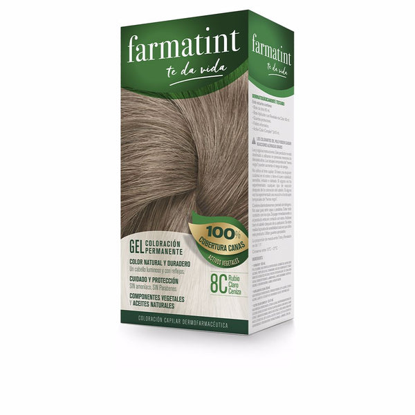 Farmatint gel kestävä värjäys #8c-vaalea tuhkablondi 5 kpl - FARMATINT