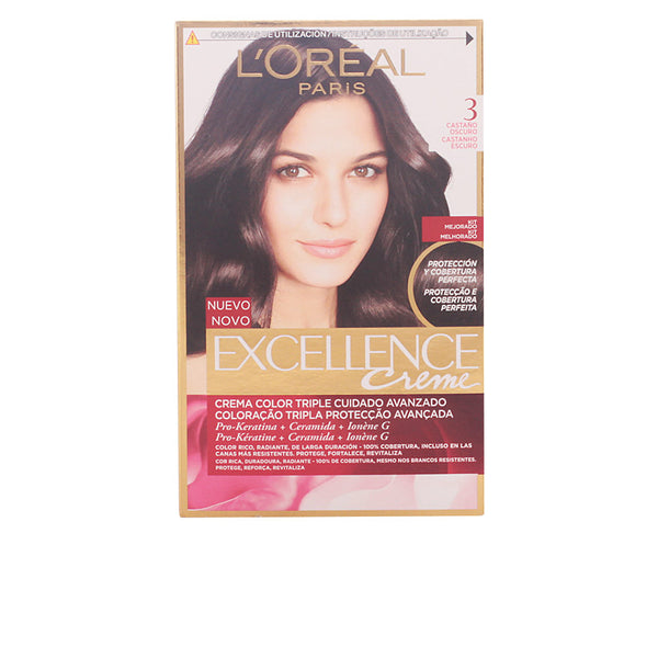Excellence creme -väriaine #3-tummanruskea 192 ml - L'ORÉAL PARIS
