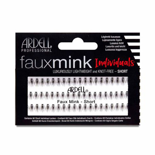 Faux mink yksittäiset mustat ripset #short 1 kpl - ARDELL