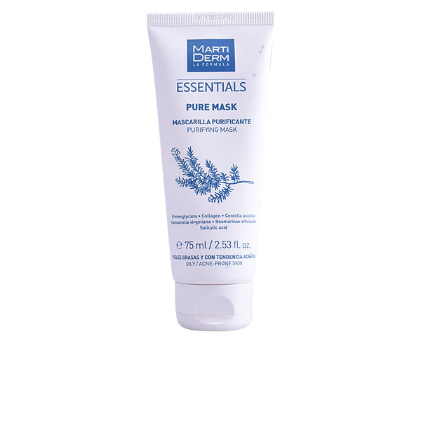 Pure-mask puhdistava kasvonaamio rasvaiselle ja aknealttiille iholle 75 ml - MARTIDERM