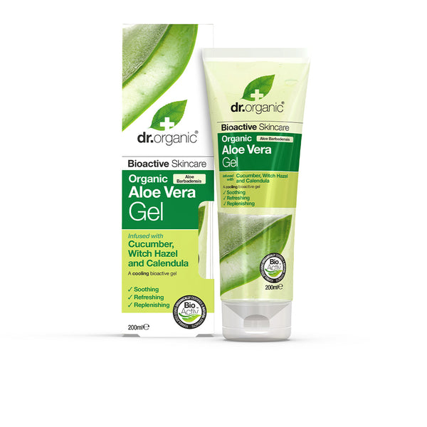 Aloe vera -geeli kera kurkun ja kehäkukan 200 ml - DR. ORGANIC
