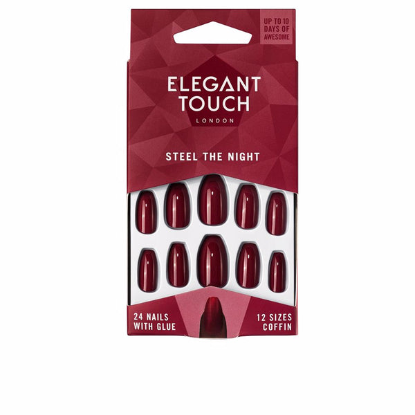 Polished colour kynnet liimalla arkku #steel the night 24 kpl - ELEGANT TOUCH