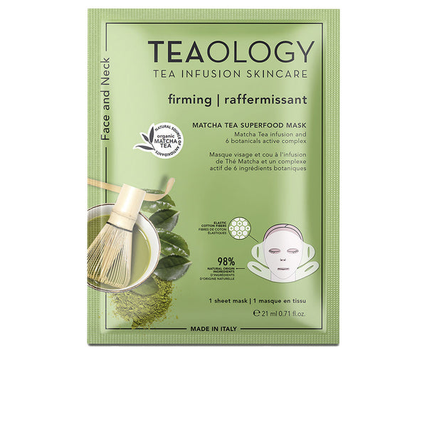 Face and neck matcha-teetä sisältävä superfood-naamio 21 ml - TEAOLOGY