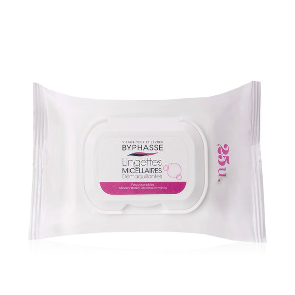 Toallitas desmaquillantes micelliliuos 25 u - BYPHASSE