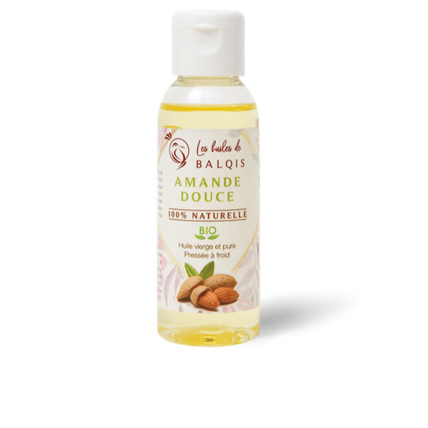 Amande douce neitsytöljy 100 % luomu 50 ml - LES HUILES DE BALQIS