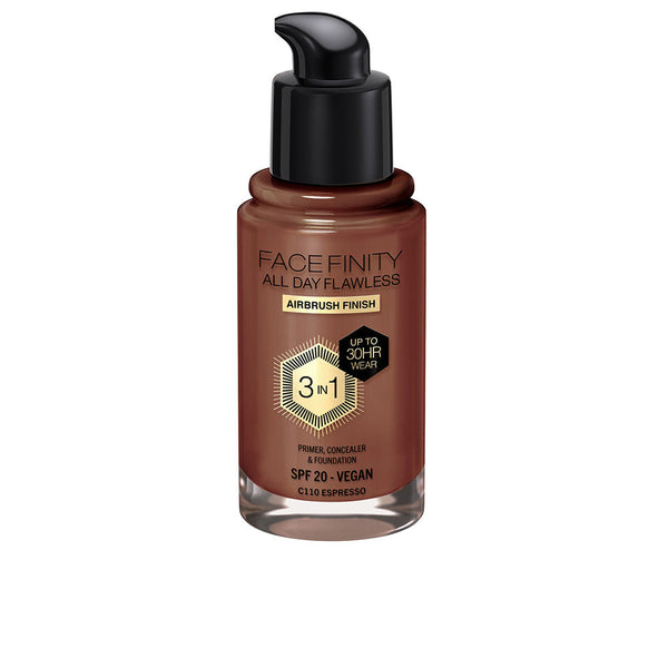 Facefinity all day flawless 3 in 1 meikkivoide #c110-espresso 30 ml - MAX FACTOR