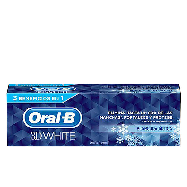 3d white blancura artica hammastahna 75 ml - ORAL-B