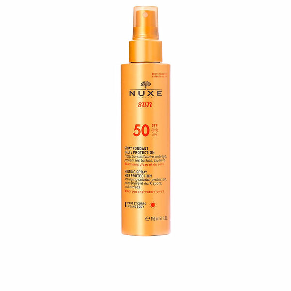 Nuxe sun herkullinen suihke kasvoille ja vartalolle spf50 150 ml - NUXE