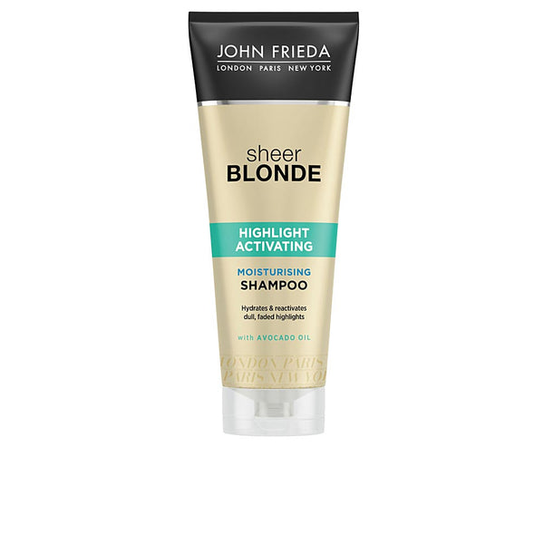 Sheer blonde kosteuttava shampoo vaaleille hiuksille 250 ml - JOHN FRIEDA