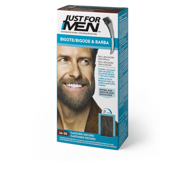 Colorante en gel viikset, parta ja pulisongit #castaño oscuro 15 ml - JUST FOR MEN