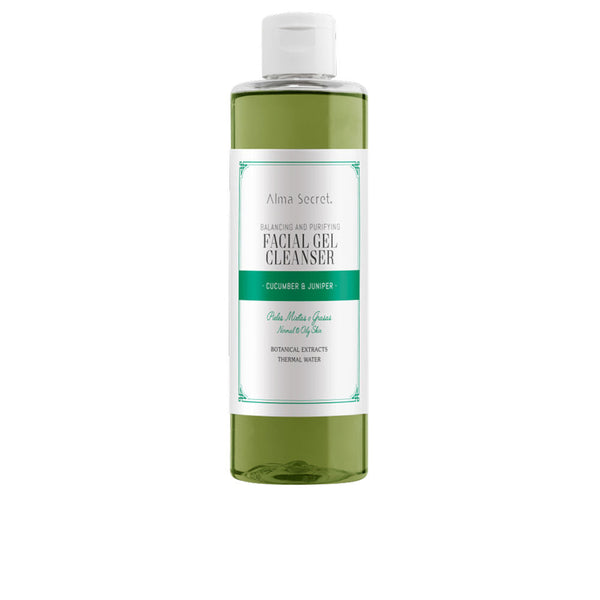 Tasapainottava ja puhdistava facial gel cleanser kurkku & kataja 200 ml - ALMA SECRET