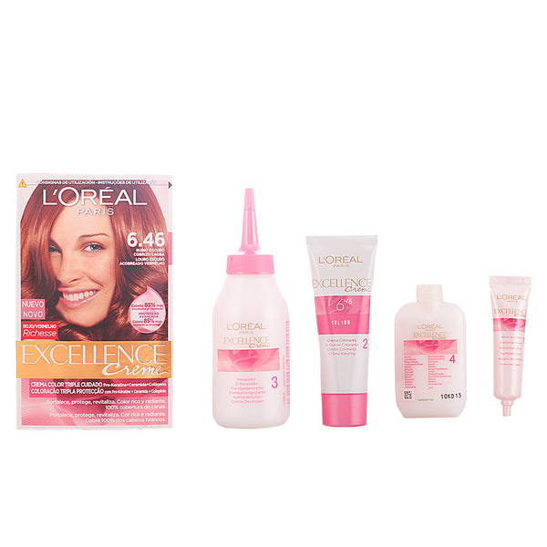 Excellence creme väriaine #6.46-tumma kuparinen mahonki vaalea 192 ml - L'ORÉAL PARIS