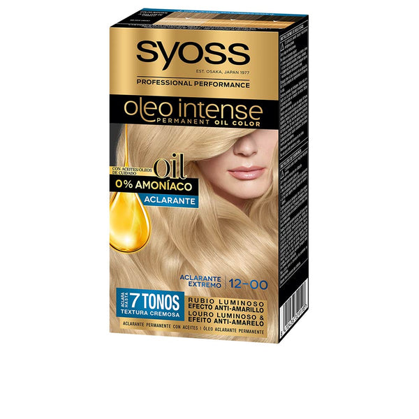 Oleo intense ammoniakiton väriaine #12.0-erittäin vaalentava 5 kpl - SYOSS