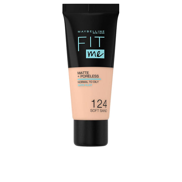 Fit me matte+poreless meikkivoide #124-soft sand - MAYBELLINE