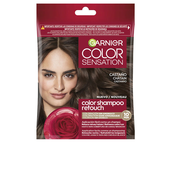 Color sensation sävy sävyllä värjäävä shampoo #4.0-ruskea 1 kpl - GARNIER