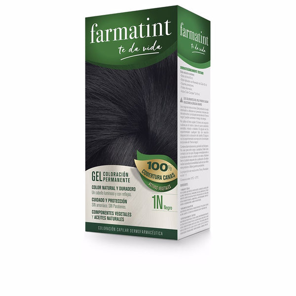 Farmatint gel pysyvä värjäys #1n-musta 5 kpl - FARMATINT