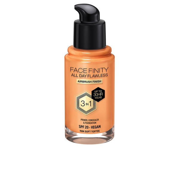 Facefinity all day flawless 3 in 1 meikkivoide #n84-soft toffee 30 ml. - MAX FACTOR