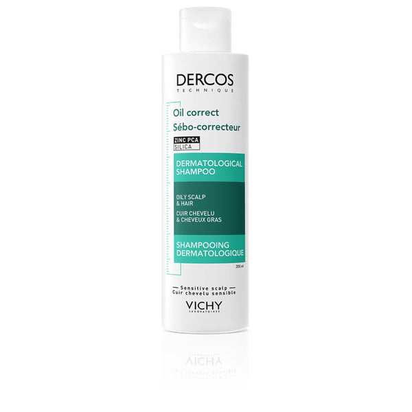 Dercos sebum control shampoo rasvoittuville hiuksille 200 ml - VICHY