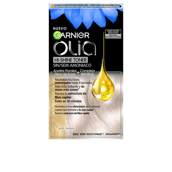 Olia hi shine toner puolipysyvä väriaineen neutraloija #10.01 platinablondi 3 kpl - GARNIER