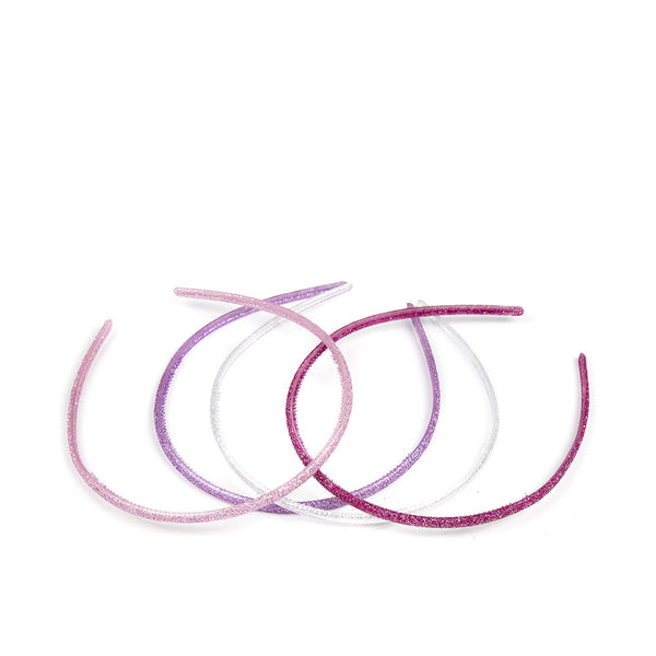 Diademas finas de purpurina set 4 kpl - INCA