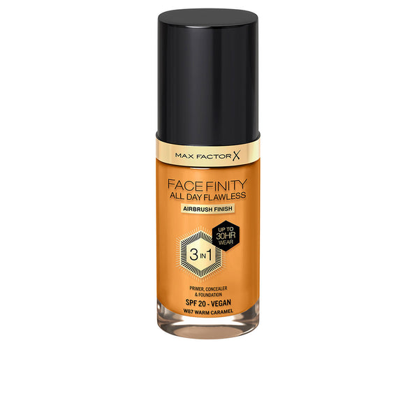 Facefinity all day flawless 3 in 1 meikkivoide #87-lämmin karamelli 30 ml - MAX FACTOR