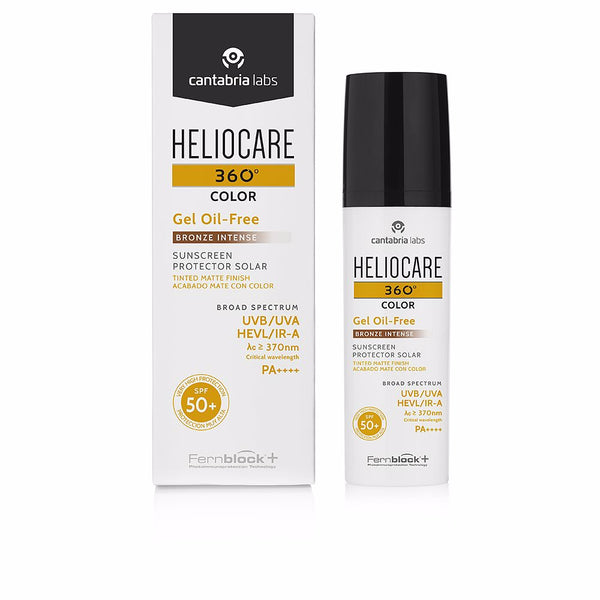 Heliocare 360° color aurinkosuojavoide öljytön geeliväri spf50+ #bronze intense 50 ml - HELIOCARE