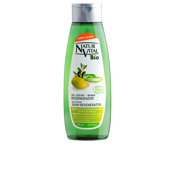 Bio ecocert geeli suihku regeneroiva argan & aloe vera 500 ml - NATUR VITAL