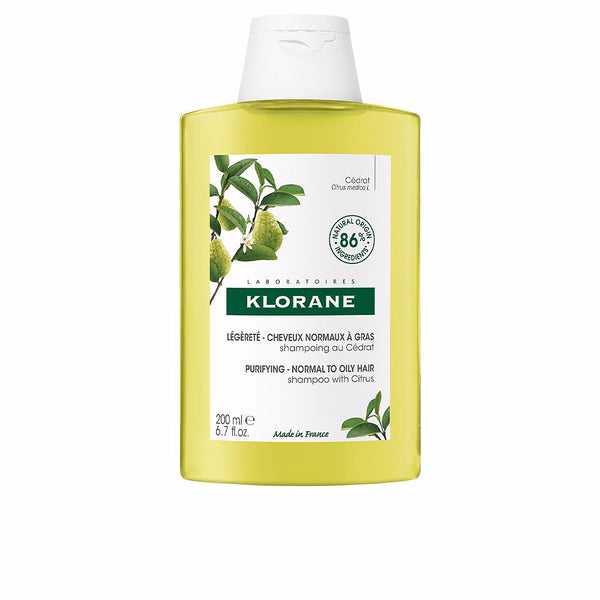 A la cidra kevyt shampoo normaalille/rasvoittuvalle hiuksille 200 ml - KLORANE