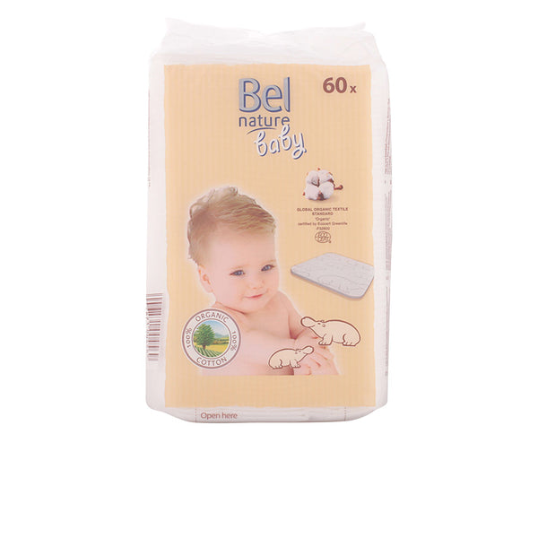 Nature ecocert maxi levyt vauvan 100% orgaaninen puuvilla 60 kpl - BEL