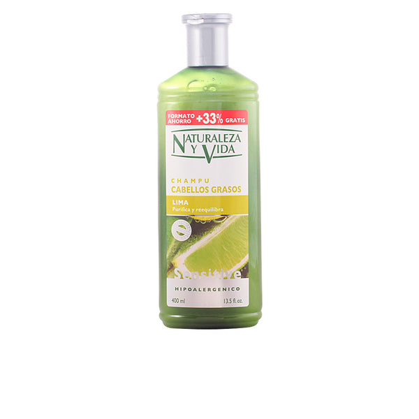 Champú sensitive rasvoittuville hiuksille 400 ml - NATUR VITAL