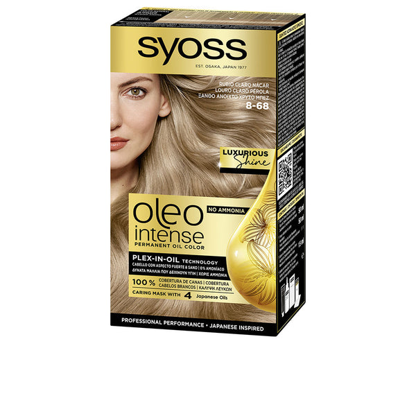 Oleo intense ammoniakiton väriaine #8-68-vaalea helmiäisblondi 5 u - SYOSS