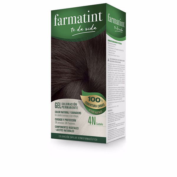 Farmatint gel kestävä värjäys #4n-kastanja 5 kpl - FARMATINT