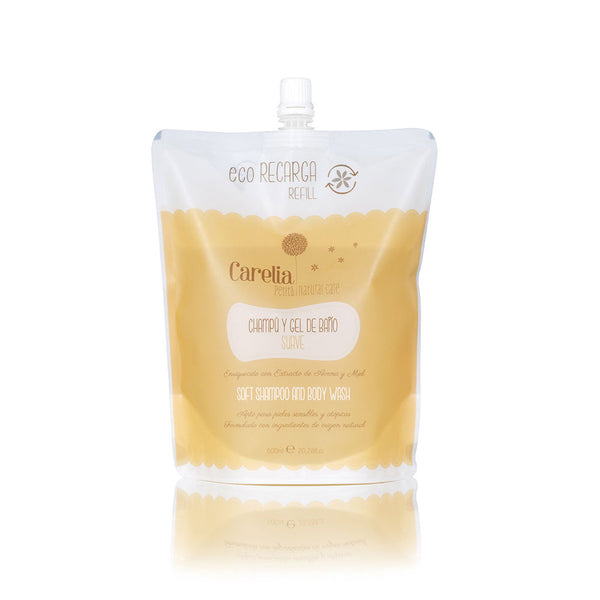 Petits shampoo ja suihkugeeli täyttöpakkaus 600 ml - CARELIA