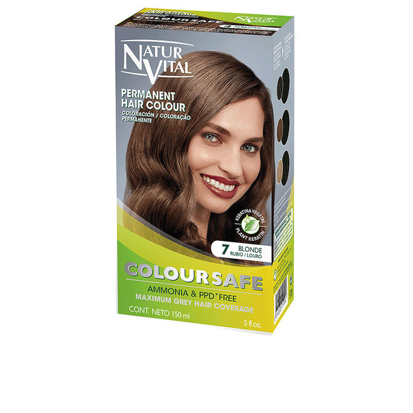 Coloursafe pysyvä hiusväri #7-blondi - NATUR VITAL