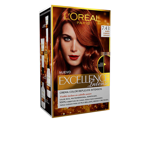 Excellence intense hiusten väri #7.43 kultainen kupariblondi 1 kpl - L'ORÉAL PARIS