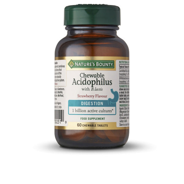 Acidophilus 60 pureskeltavaa kapselia #strawberry - NATURE'S BOUNTY