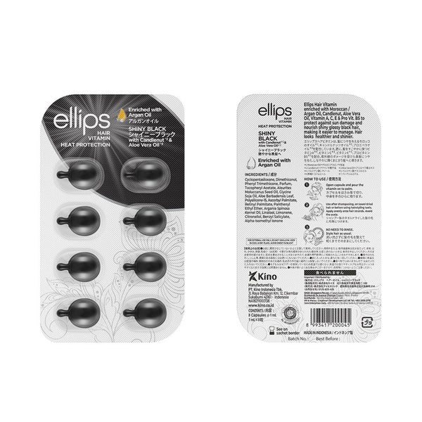 Shiny black hiusten vitamiini 8 u - ELLIPS