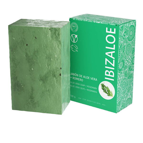 Ibizaloe aloe vera + rosmariini saippua 100 g - IBIZALOE