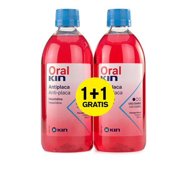 Oralkin suuvesi plakkia vastaan setti 2 pz - KIN