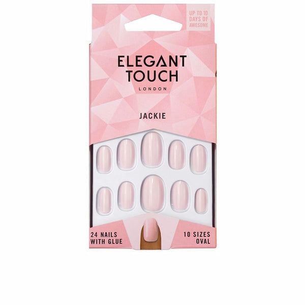 Polished colour kynnet liimalla, soikea #jackie - ELEGANT TOUCH