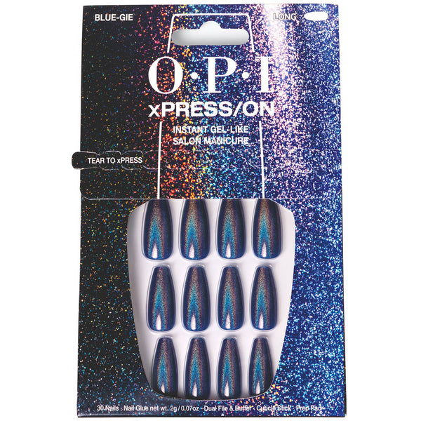Opi Xpress/On Artificial Nails Nail Art #Blue-Gie 30 U
